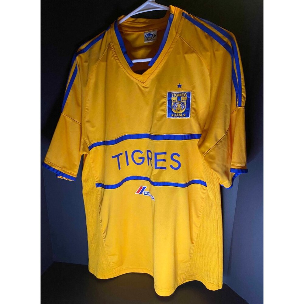 Vintage Tigres UNAL Jersey Monterrey Cemex Soccer Futbol Mens L